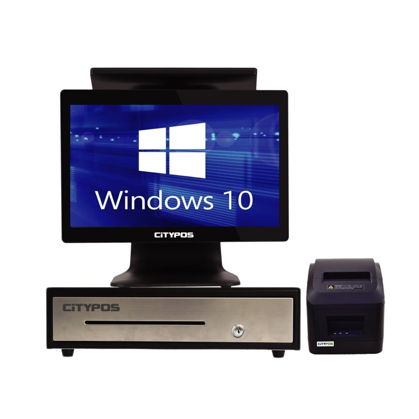 CP-810LEDKIT/P850N CITYPOS POS 15.6" TERMINAL WITH 11.6" BACK DISPLAY LED (i5 INTEL, 4GB DDR RAM…