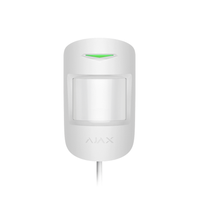 Wired motion detector with additional microwave sensor