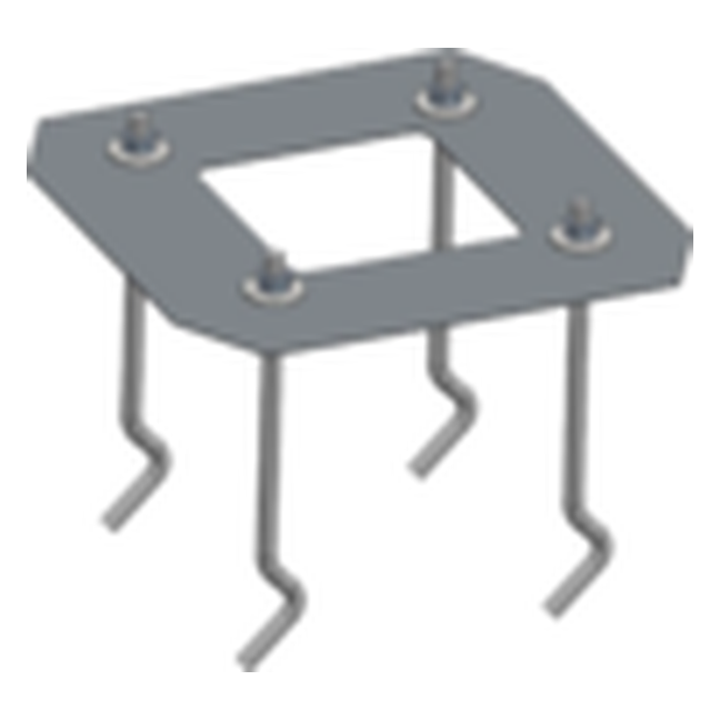 BFT DIMA PRO36 UL foundation template and clamps for atm light kit on maxima ultra