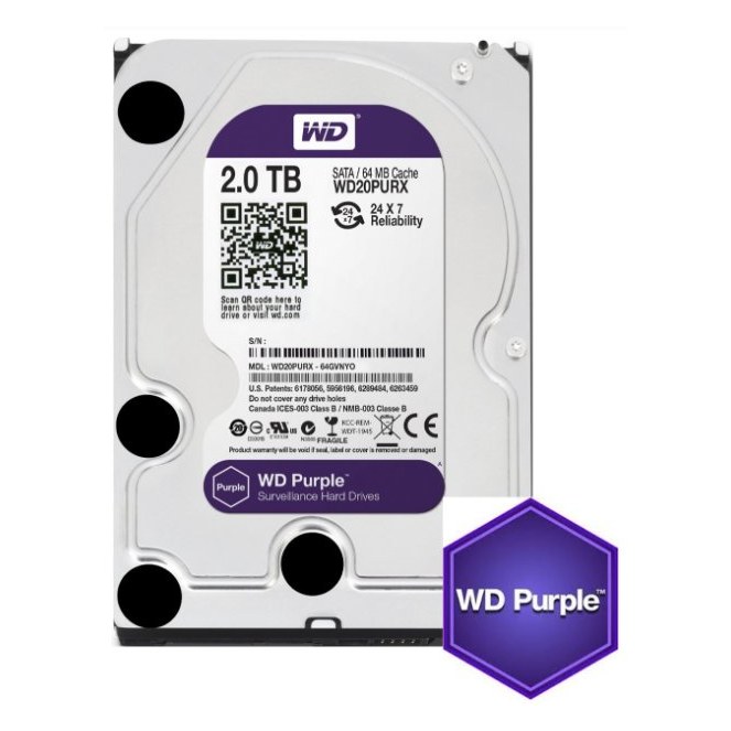 [WD-PURPLE-8TB] WESTERN DIGITAL 8TB PURPLE SATA INTERNAL HARD DRIVE - HDD price may change without any prior notice…