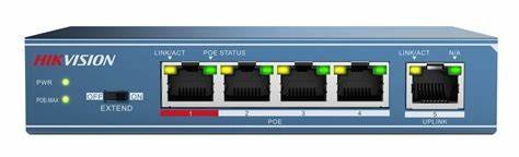 [DS-3E1105P-EI] HIKVISION 4 Port 10/100Mbps Fast Ethernet Smart POE Switch high power - 60 W
