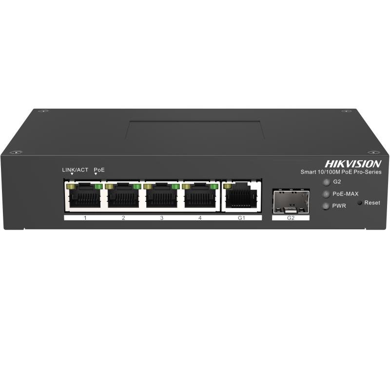 [DS-3T0306HP-E/HS] HIKVISION 4 Port Fast Ethernet Unmanaged Harsh POE Switch