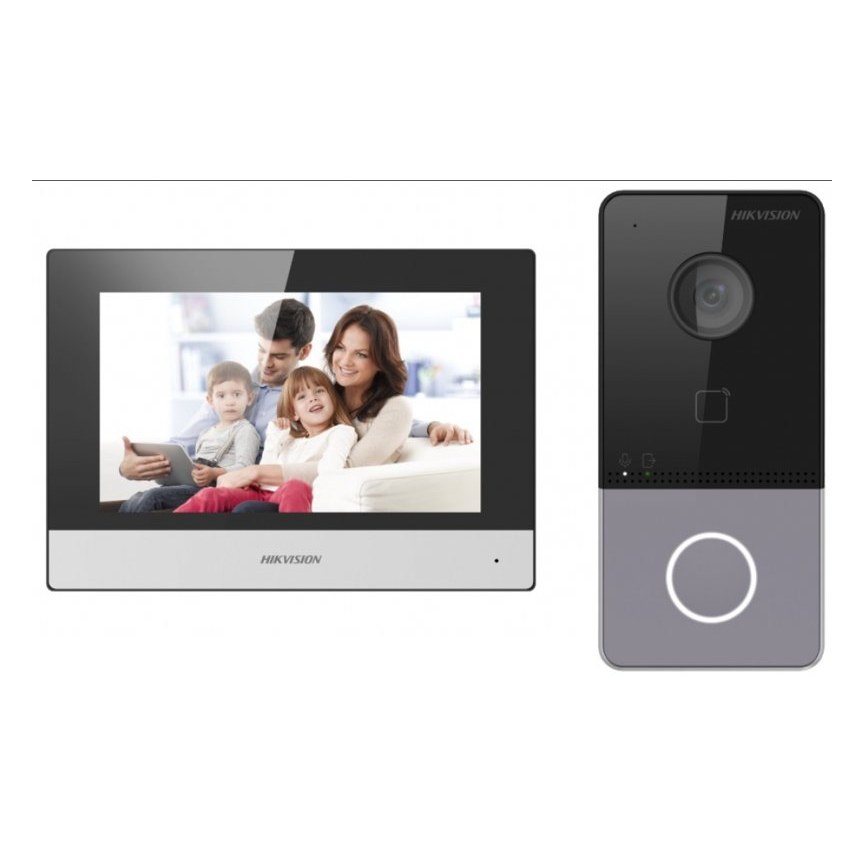 [DS-KIS603-P] IP video intercom kit for villa or house, only one call button, 1pc DS-KV6113-WPE1, 1pc…