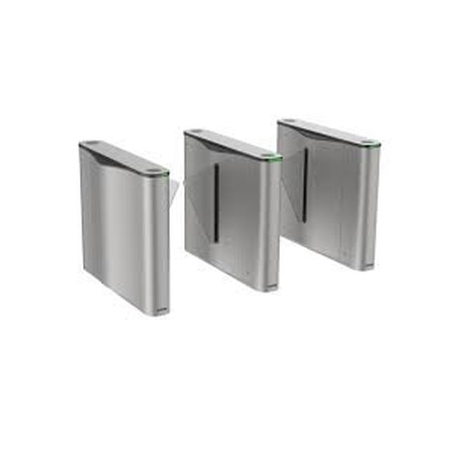 [DS-K3Y411BX-M/MPg-Dp55] HIKVISION Value Flap Barriers built in card reader and support face device terminal, middle side