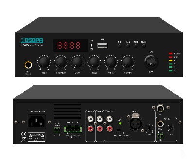 [MP60UB] 60W Mini Digital Mixer Amplifier with USB & Bluetooth (1.5U)