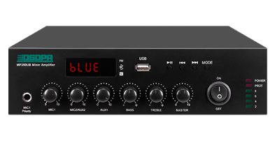 250W Mini Digital Mixer Amplifier with USB & Bluetooth (1.5U)