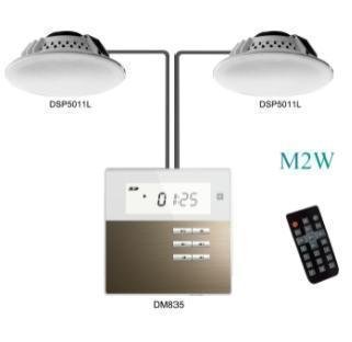 [M2U] Music Amplifier with 2 Ceiling Speakers DM835Ux1+DSP5011L x2