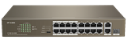 [F1118P-16-150W] 16FE+2GE/1SFP Unmanaged Switch With 16-Port PoE