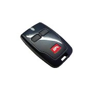 Transmitter with 2 channels. Range 50/100 m. Power supply 12V with 1 battery type 23A
