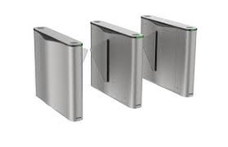 HIKVISION Value Flap Barriers built in card reader and support face device terminal, middle side