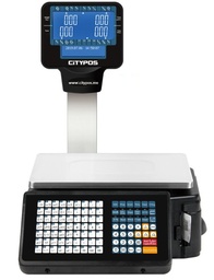 30KG BARCODE LABEL SCALE (White LCD Display)
