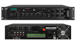 350W 6 Zones Paging and Music Mixer Amplifier with SD/USB/FM & Individual Volume Control