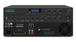 250W 6 Zones Integrated Mixing Amplifier with BT/USB/FM/Chime/Siren/4 Mic/2Aux/ 2 Remote Paging…