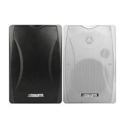 40W Wall Mount Speaker with Power Tap - Black