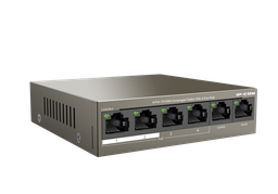 6-Ports 10/100Mbps Desktop PoE + Switch with 4-PoE ports
